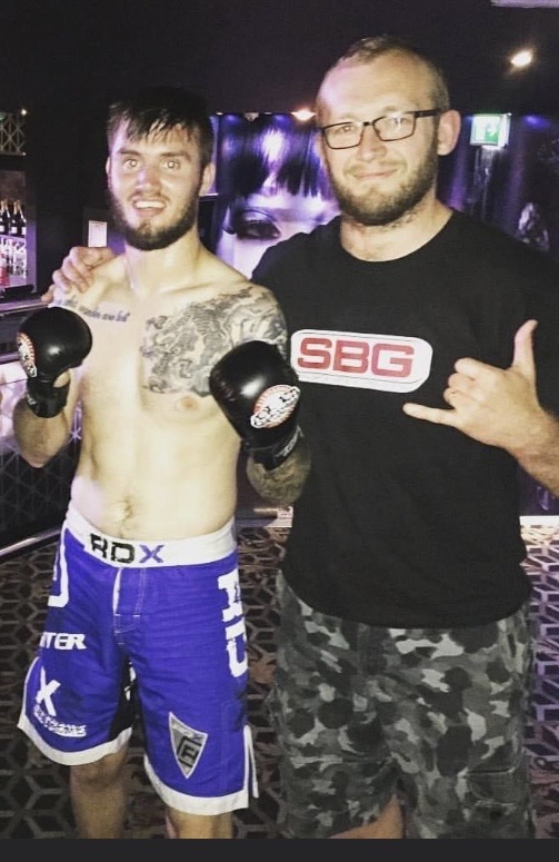 Two SBG Crewe members gloved up after a striking session